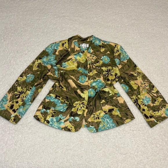 Ann Taylor Jackets & Blazers - Ann Taylor Loft Women Petite Tropical Floral Print Blazer Jacket